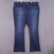 Signature Levis Jeans Womens 20 Blue Stretch Denim Mid Rise Bootcut Western