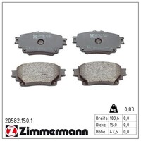 Zimmermann BremsbelÄGe Bremsbelagsatz Hinten Toyota BZ4X RAV 4 Lexus NX 2 Suzuki