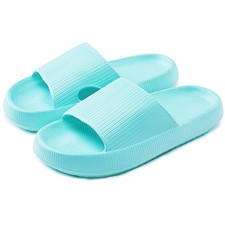 Cloud Slides for Women and Men, Pillow House Slippers Shower Shoes Bathroom N...