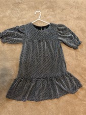 Wonder Nation Girls Black Shimmery Sparkle Dress Size Small 6-6X. Dressy, Cute