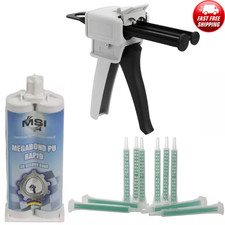 PU Rapid 50ml Plastic Repair Adhesive Kit Wurth REPLASTE Equivalent | Fast Set