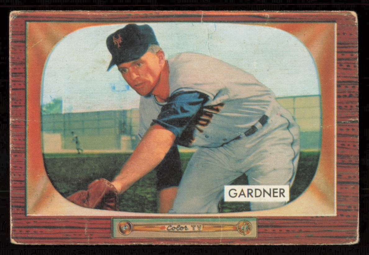 1955 Bowman #249 BILLY GARDNER  RCNew York Giants  VG+ (Lt Wrinkles)  High #  SP