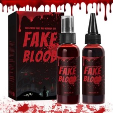 2PC Halloween Fake Blood Spray 2.03 OZ Vampire Scary Clown Makeup