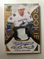 15-16 The Cup Hockey Rookie Auto Patch Gold #169 Jared McCann (13/24)