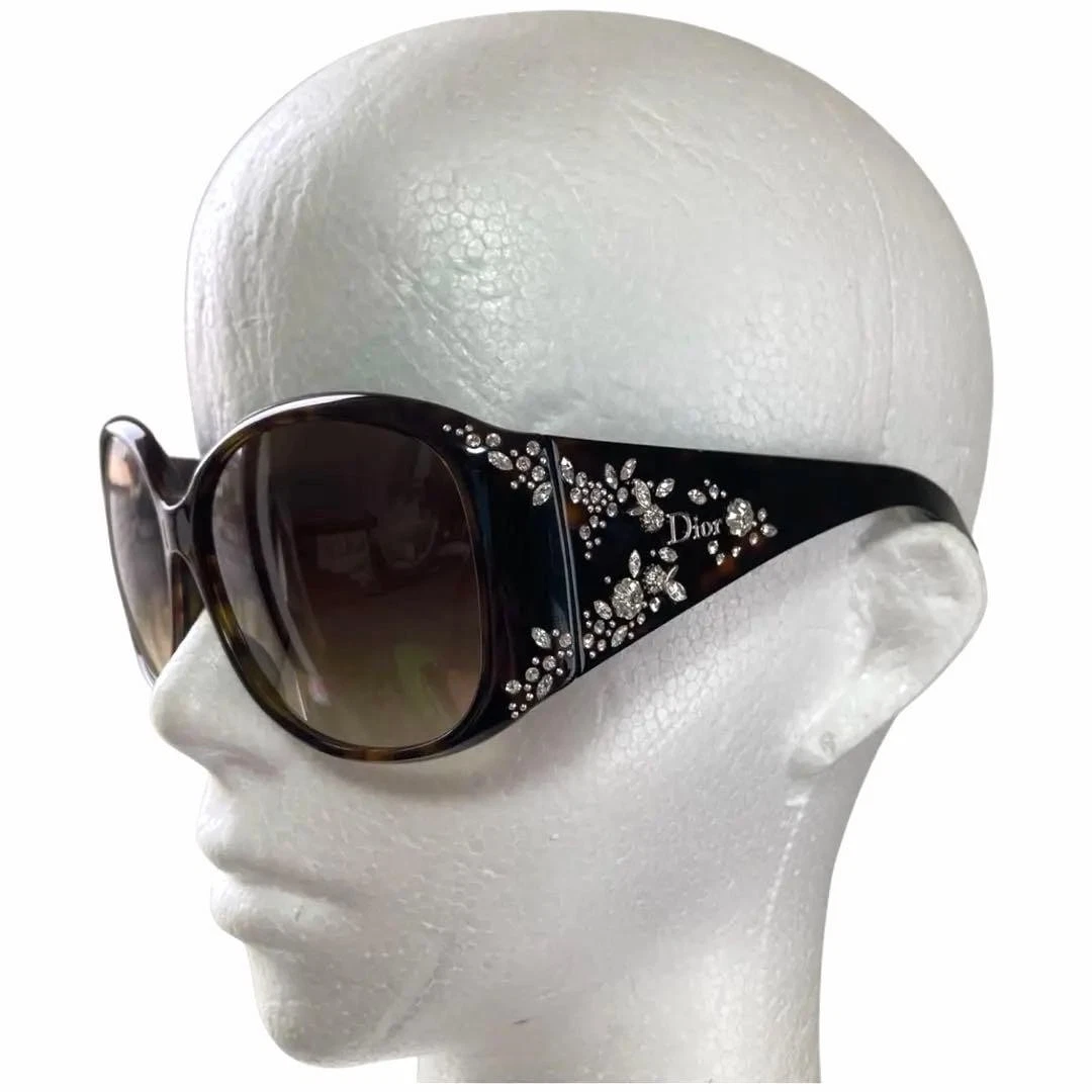 レディース Christian Dior WG8HDサングラス ラインストーン Y2k