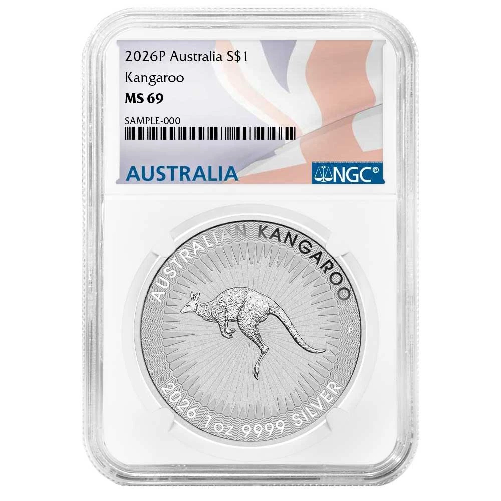 Australian Kangaroo Silver Bullion Coins 1 oz Precious Metal