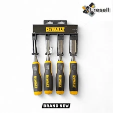 DeWALT DWHT16063 4-Piece Short Blade Wood Chisel Chisels Set - Chiseling New