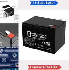12V 12AH Sealed Lead Acid SLA Rechargeable Battery F2 Terminal Universal Fit