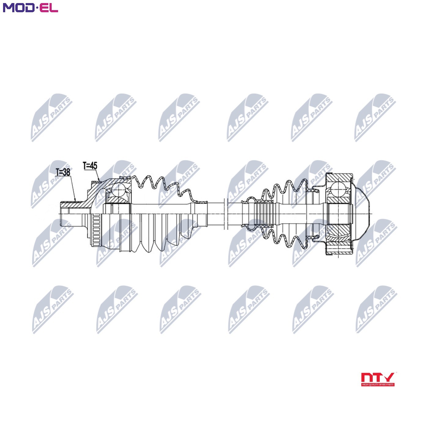 Drive Shaft OE: 32196 Compatible With Audi A4 1.6 B6, B7 00-, Seat Exeo 1.6 08- - Image 9