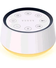 Brown Noise Sound Machine with 30 Soothing Sounds 12 Colors Night Light White.B7