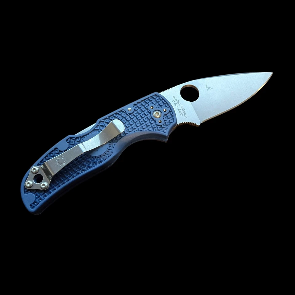 Spyderco Native 5 Lockback Blue 3" CPM SPY27 FRN Folding Knife C41PCBL5 - Image 4 of 4