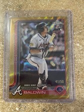 2025 Topps Chrome update Drake Baldwin Rookie Debut Gold Refactor 41/50 #USC88
