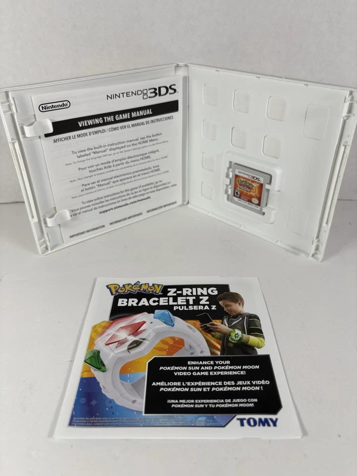 Pokemon Sun (Nintendo 3DS, 2016) Authentic Tested & Working! (No Manual) - Image 2 of 3