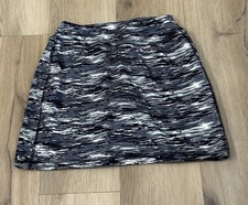 TEK GEAR DRY TEK Women's Activewear Skort Tennis Golf Black White Stretch XS
