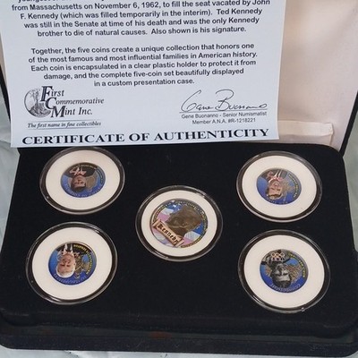 Kennedy Family Commemorative Coin Set w/ Certificate US Politics
