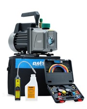 Orion Motor Tech AC Vacuum Pump and Gauge Set, 1/3 hp 4.5 cfm Vacuum Pump Man...