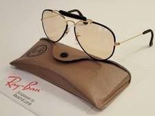 Ray Ban USA B L LEATHERS OUTDOORSMAN GOLD PHOTOCHROMIC 58mm Vintage SUNGLASSES