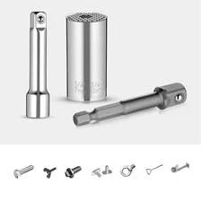 Universal Socket Set 7-19mm Super Socket for Unscrew Any Bolt Multi-Function New