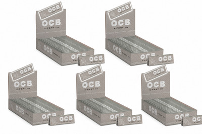 OCB X-pert  1 /14 size 5 boxes x 25 packs /total 125 packs/ rolling papers