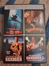 4 Film Collection,  Jet Li Black Mask, Bloodsport4, Kickboxer And Kickboxer 2 