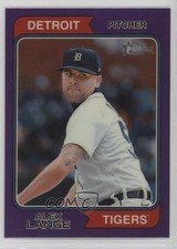 2023 Topps Heritage High Number Hot Box Chrome Purple Refractor Alex Lange 11ur