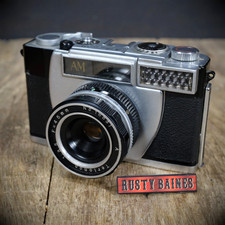 Vintage Kalimar AM 35mm Rangefinder Camera, Made in Japan, Leather Half Case