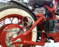 Ford Model A replica "STOP" Bobber Taillight tail light & FRAME MOUNT Included!!