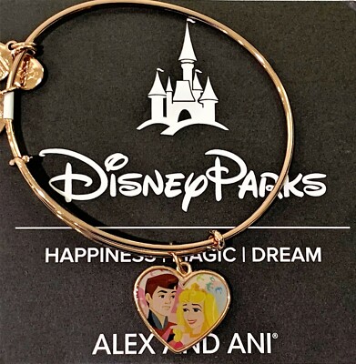 Alex and Ani Aurora & Phillip Heart Bracelet Valentine Sleeping Beauty Bangle