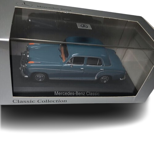 ミニチャンプス メルセデスベンツ 220 S クラシックコレクション 1/43 MINICHASMPS Mercedes Benz 220S Blue w/ Box Japan Dealer