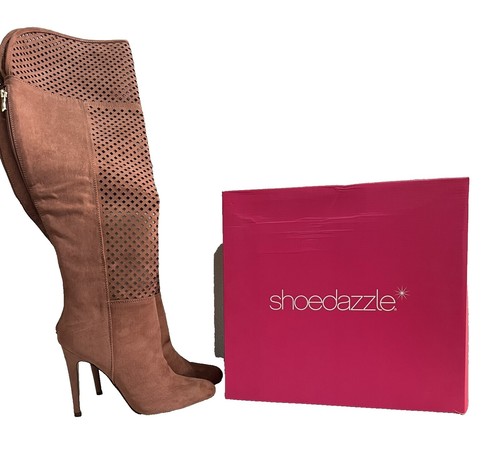 Thigh Remi Lace Up Boot Shoedazzle Remi By SHOEDAZZLE, Red Faux