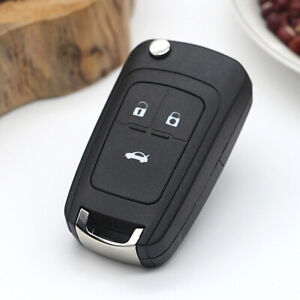 3 Button Remote Folding Car Fob Key Shell Case Cover For Buick Chevrolet Cruze
