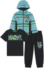 3-Piece-Set : MARVEL Boys size 3T Hoodie Jacket T-Shirt  Joggers Hulk Iron Man