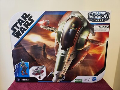 Star Wars Mission Fleet Boba Fett Starship Vehicle  Skirmish Firespray 