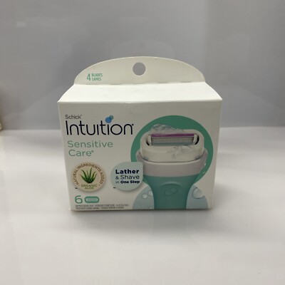 Schick Intuition Sensitive Care Womens Razor Blade Refills - 6 Counts