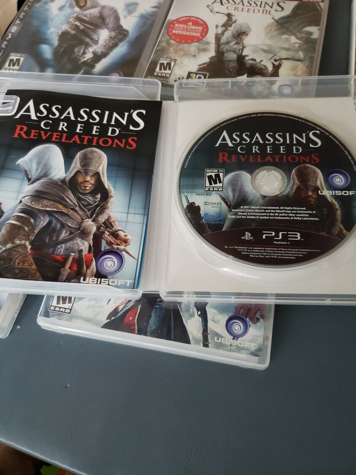 6 GAME PACK! ASSASSIN'S CREED PS3 LOT! All manuals & inserts