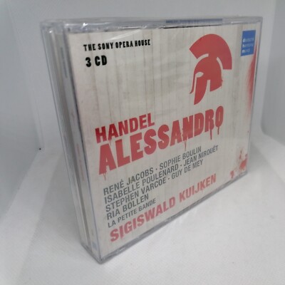 Handel Alessandro. Sigiswald Kuijken, sony opera house, Rene Jacobs