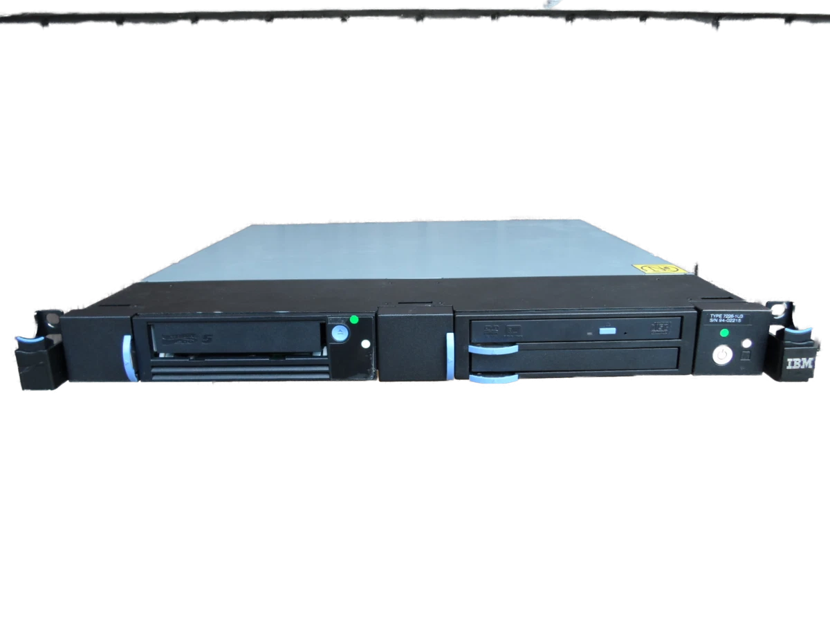 IBM 7226-1U3 Multi-Media 1U Rackmount Enclosure USB DVD LTO5 HH FC 