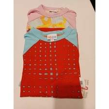 LuLaRoe Sloan Kids Shirt - 3/4 Lenth Sleeve - Red/Teal design