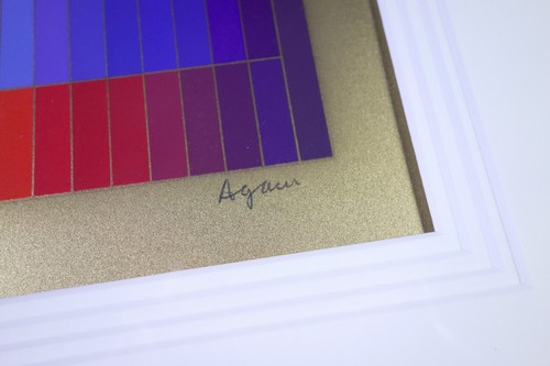 Yaacov Agam "Magic Rainbow" Hand Signed Limited Edition Silkscreen Abstract Art - Picture 5 of 11