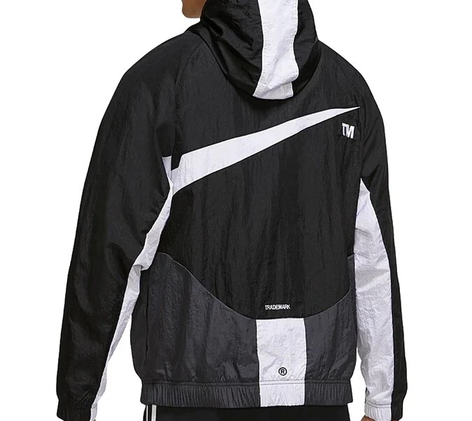 Nike swoosh woven windbreaker sale