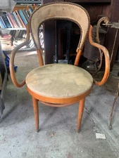 MCM Early Vintage Western Shelby Williams Arm Chair Mid Century Vinyl 1979