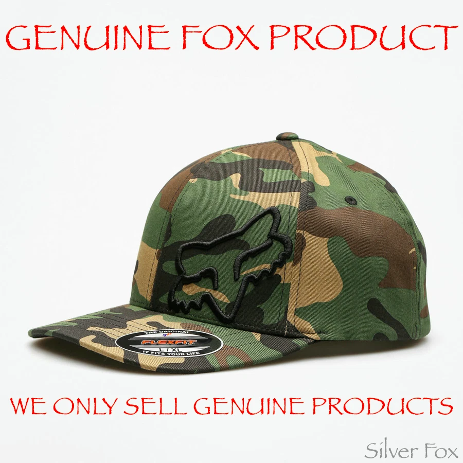 FOX RACING FLEX 45 FF CAMO CAMOUFLAGE XFIT FLEXFIT FLEX FIT CAP HAT NEW WITH TAG