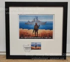 Limited Frame with the Stamp Russian Warship Go F**K Yourself Ukraine 12.04.2023