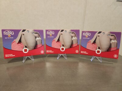LOT Of 3 NEW McDonald's Happy Meal Toy 2021 - SING 2 - #8 Meena The Show Stopper