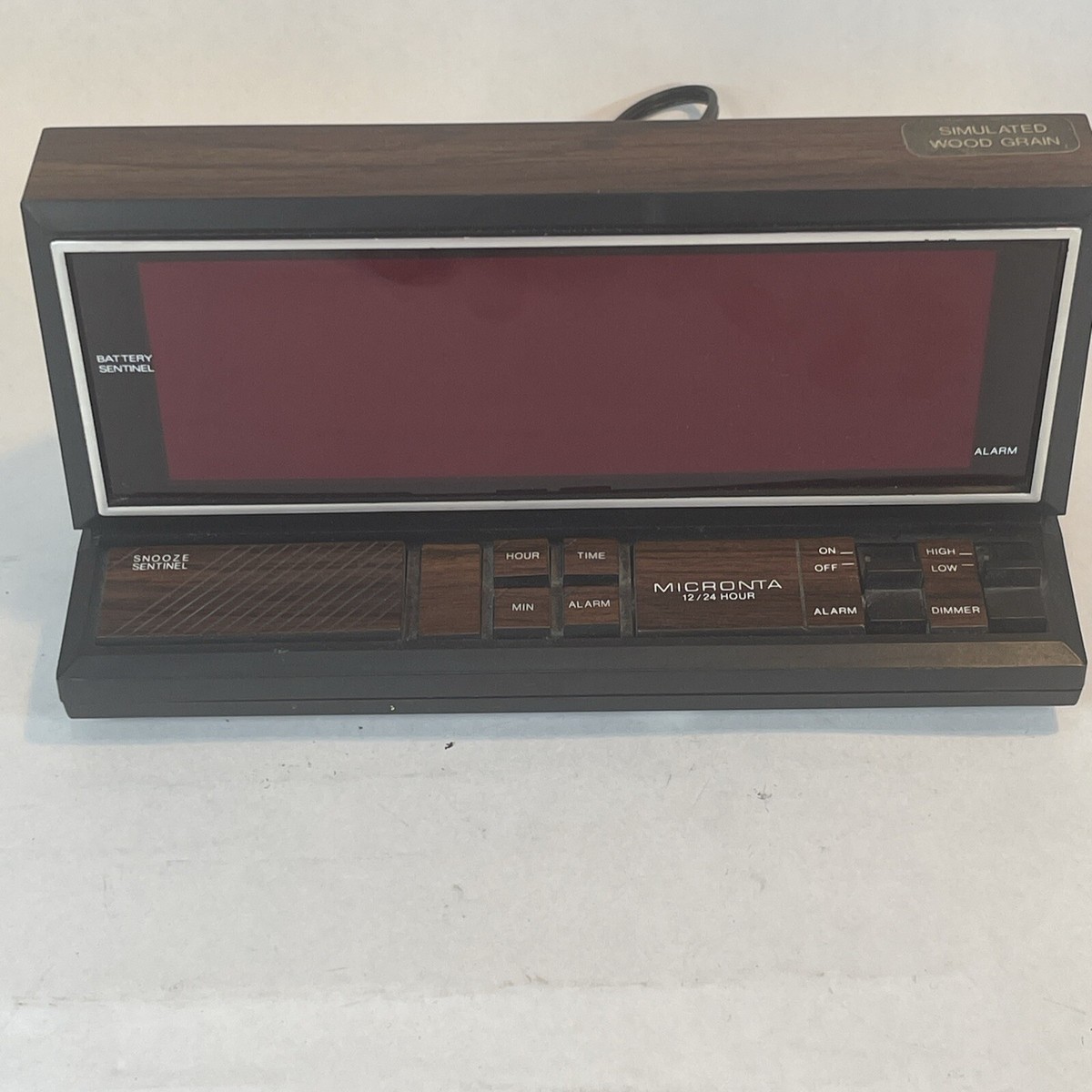 Vintage Micronta 63-765A Large Digital Easy Read Display Alarm