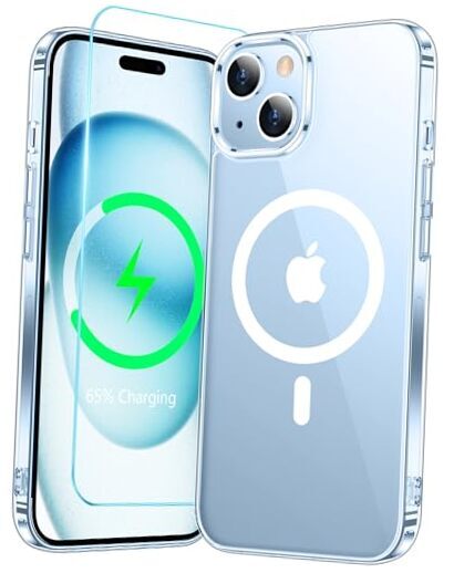 Magnetic for Case,[Military Grade Drop Protection][Non iPhone 15 Clear