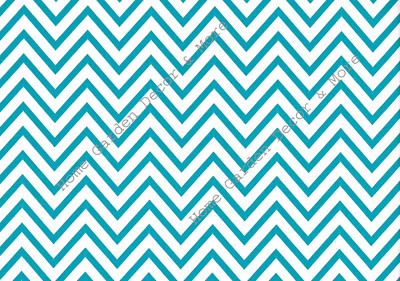 Blue Teal White Zig Zag Geometric Stripe Vinyl Contact Paper Wall Shelf Liner