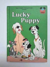 Vintage Walt Disney Lucky Puppy 1978 Hardcover Book