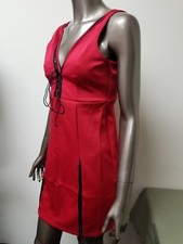 NWT Frederick's Of Hollywood Front/Back Lace Up Detail Dress Retail 79.00