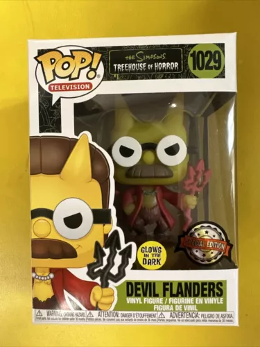 Ned Flanders Devil The Simpsons Funko Pop! #1029 Gitd Special Edition 🐶